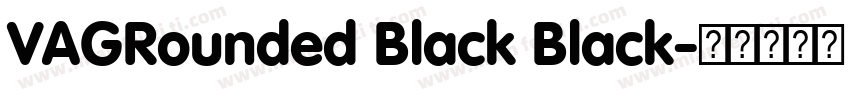VAGRounded Black Black字体转换